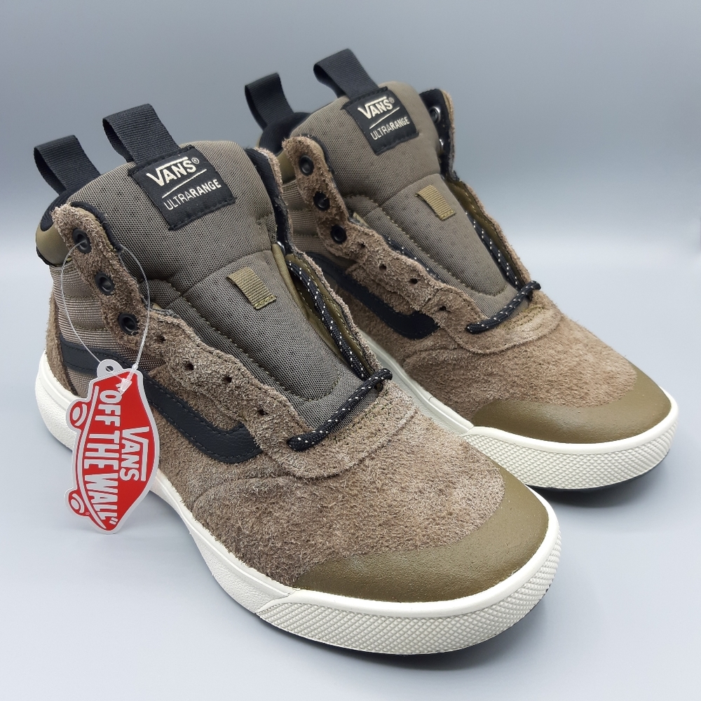 NEW Vans Ultrarange Hi Top Cub Brown Marshmallow
